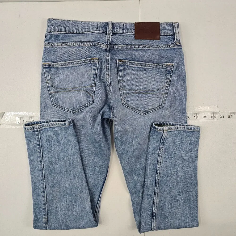 Hollister skinny epic flex jeans light wash 28x30 blue denim‎ 28x28 mens